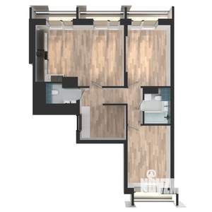 2-к квартира, вторичка, 68м2, 10/24 этаж