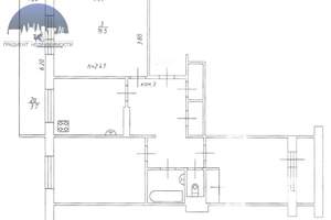 3-к квартира, вторичка, 66м2, 8/9 этаж