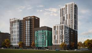 1-к квартира, строящийся дом, 34м2, 6/23 этаж