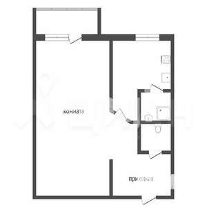 1-к квартира, вторичка, 33м2, 3/9 этаж