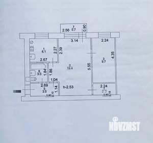 2-к квартира, вторичка, 44м2, 2/3 этаж