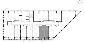 1-к квартира, вторичка, 45м2, 6/23 этаж