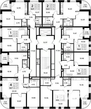 4-к квартира, вторичка, 86м2, 3/8 этаж