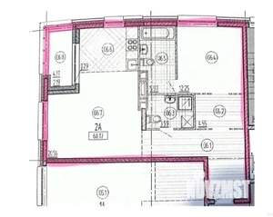 2-к квартира, вторичка, 66м2, 4/20 этаж