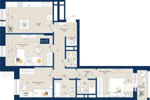 3-к квартира, вторичка, 91м2, 4/9 этаж