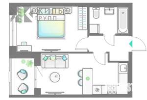 2-к квартира, вторичка, 39м2, 4/10 этаж