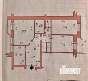 3-к квартира, вторичка, 104м2, 6/9 этаж