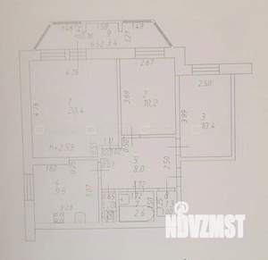 3-к квартира, вторичка, 64м2, 18/19 этаж