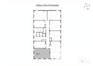 2-к квартира, вторичка, 60м2, 20/22 этаж