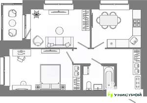 2-к квартира, вторичка, 48м2, 3/10 этаж