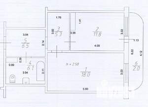 1-к квартира, вторичка, 48м2, 11/16 этаж