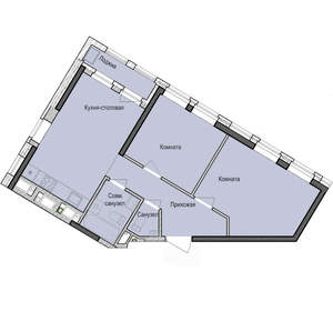 2-к квартира, вторичка, 55м2, 7/23 этаж