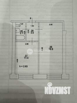 1-к квартира, вторичка, 36м2, 2/3 этаж