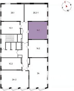 1-к квартира, вторичка, 41м2, 14/14 этаж