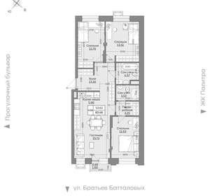 4-к квартира, вторичка, 84м2, 3/24 этаж