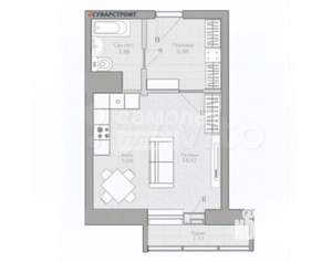 1-к квартира, вторичка, 31м2, 9/19 этаж