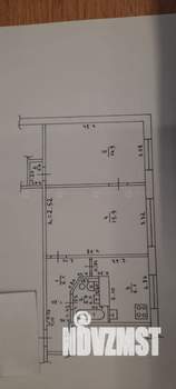 2-к квартира, вторичка, 46м2, 1/5 этаж