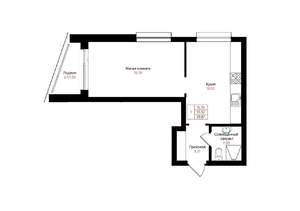 1-к квартира, вторичка, 37м2, 13/25 этаж