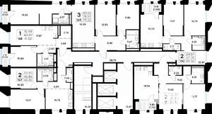 2-к квартира, строящийся дом, 47м2, 14/20 этаж
