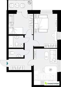 2-к квартира, вторичка, 60м2, 10/18 этаж