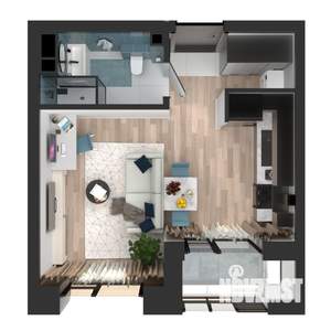 Студия квартира, вторичка, 27м2, 7/23 этаж