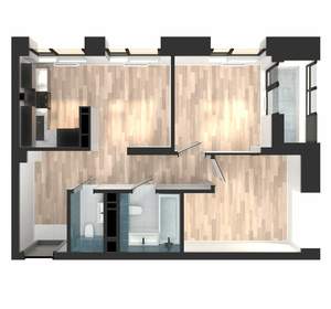 2-к квартира, вторичка, 50м2, 12/23 этаж