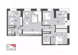 3-к квартира, вторичка, 103м2, 22/22 этаж