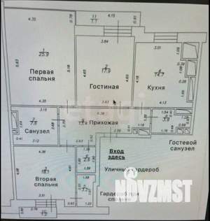 3-к квартира, вторичка, 108м2, 4/5 этаж