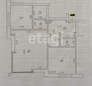 2-к квартира, вторичка, 85м2, 5/8 этаж