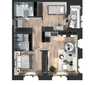 2-к квартира, вторичка, 58м2, 13/23 этаж