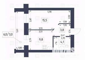 1-к квартира, вторичка, 36м2, 6/10 этаж