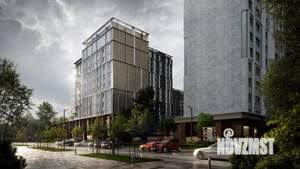 2-к квартира, строящийся дом, 53м2, 7/25 этаж