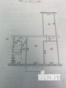 3-к квартира, вторичка, 61м2, 3/5 этаж