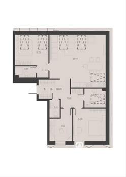 2-к квартира, вторичка, 100м2, 4/4 этаж