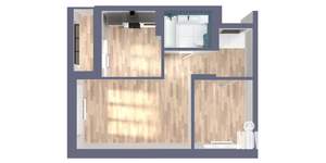 2-к квартира, вторичка, 48м2, 13/22 этаж