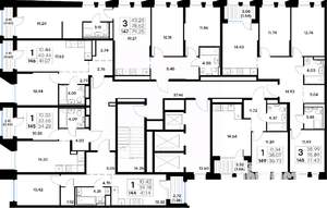 1-к квартира, строящийся дом, 41м2, 10/20 этаж