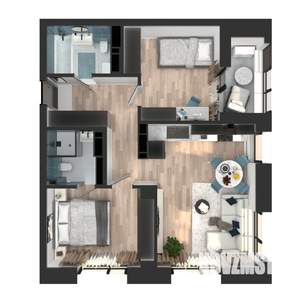 2-к квартира, вторичка, 58м2, 2/23 этаж