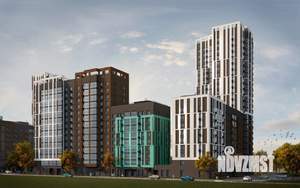 2-к квартира, строящийся дом, 57м2, 3/23 этаж