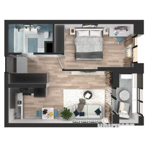 1-к квартира, вторичка, 43м2, 5/23 этаж
