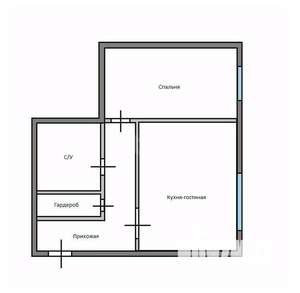 2-к квартира, вторичка, 65м2, 5/16 этаж