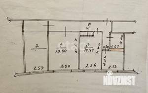 3-к квартира, вторичка, 58м2, 2/5 этаж