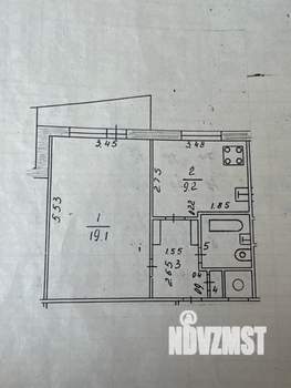 1-к квартира, вторичка, 36м2, 5/9 этаж