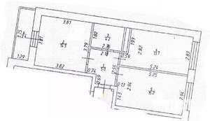 2-к квартира, вторичка, 55м2, 4/8 этаж
