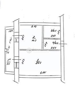 1-к квартира, вторичка, 40м2, 4/5 этаж