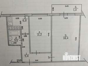 2-к квартира, вторичка, 44м2, 4/5 этаж