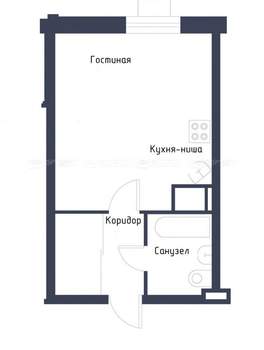 1-к квартира, вторичка, 30м2, 14/25 этаж