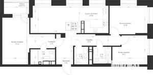 3-к квартира, вторичка, 88м2, 5/23 этаж