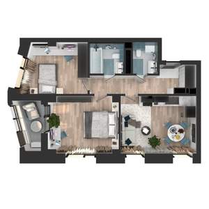 2-к квартира, вторичка, 55м2, 12/23 этаж