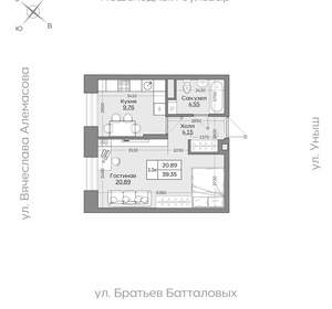 1-к квартира, вторичка, 39м2, 3/24 этаж