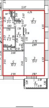 2-к квартира, вторичка, 51м2, 3/19 этаж